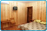 Двухместный номер с удобствами в деревянном коттедже